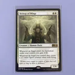 MTG - Bishop of Wings- Core Set 2020- Regular Rare - Image 1