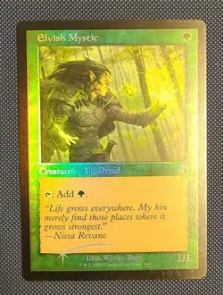 Magic The Gathering MTG ELVISH MYSTIC FOIL RETRO FRAME Time Spiral Remastered NM - Image 1