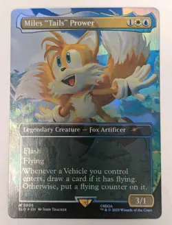 Miles "Tails" Prower (Rainbow Foil) Secret Lair Drop Foil - Image 1