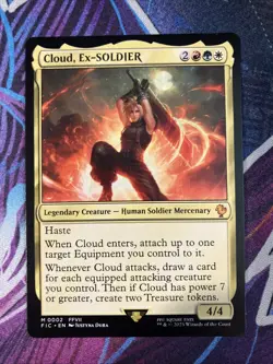 Cloud, Ex-SOLDIER - Final Fantasy Magic the Gathering MTG English - Image 1