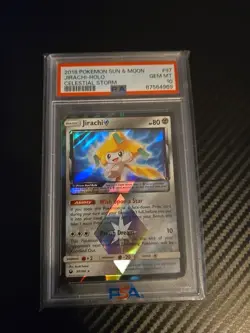 Pokemon 2018 Sun & Moon Celestial Storm Jirachi Prism Star Holo Card #97/168 - Image 1