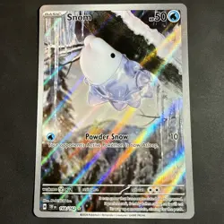 Pokemon SV05: Temporal Forces Snom - 168/162 (IR) #168/162 (Holo) NM - Image 1