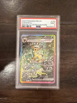 Pokemon TCG PSA 9 Leafeon ex 144/131 Sv: Prismatic Evolutions Holo - Image 1