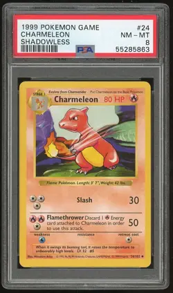 1999 Pokemon Shadowless Base Set PSA 8 Pack Fresh - Complete Your Set - You Pick - Image 2