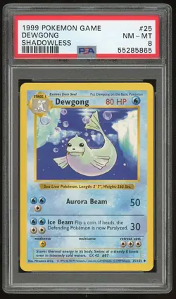 1999 Pokemon Shadowless Base Set PSA 8 Pack Fresh - Complete Your Set - You Pick - Image 3