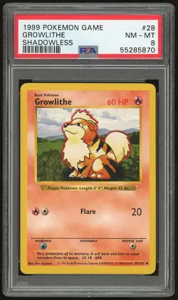 1999 Pokemon Shadowless Base Set PSA 8 Pack Fresh - Complete Your Set - You Pick - Image 5