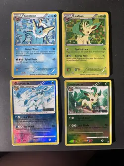 Pokemon Vaporeon Leafeon Black White Promo Glaceon Platinum All Mp-hp - Image 1