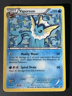 Pokemon Vaporeon Leafeon Black White Promo Glaceon Platinum All Mp-hp - Image 3