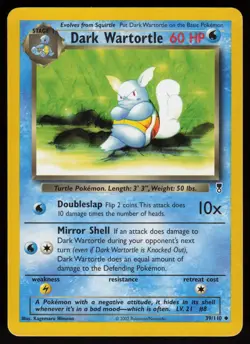 Dark Wartortle 39/110 Uncommon Legendary Collection Pokemon - Image 1