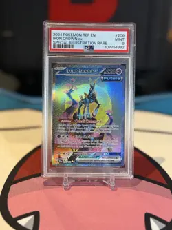 Iron Crown EX 206/162 Special Illustration Rare Pokemon PSA 9 - Image 1