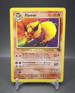 Pokemon TCG Flareon 19/64 Jungle Regular NM-LP - Image 1