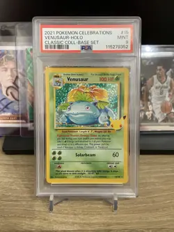 Pokemon Venusaur 15/102 Celebrations: Classic Collection Holo PSA 9 - Image 1