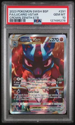 Lucario VSTAR SWSH291 PSA 10 Pokemon TCG - Image 1