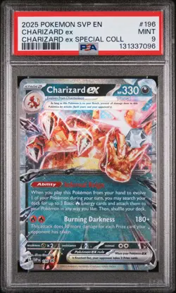 2025 POKEMON SVP CHARIZARD EX SPECIAL COLLECTION PROMO #196 CHARIZARD EX PSA 9 - Image 1