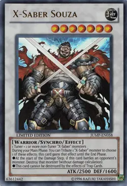 Yugioh - X-Saber Souza (Ultra Rare) (Limited) - JUMP-EN058 P - Image 1