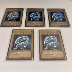 Lot of 5 Blue-Eyes White Dragon SDK-001 Starter Deck: Kaiba Unlimited MP/HP/DMG - Image 2
