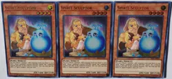 Yugioh 3x Spirit Sculptor RIRA-EN034 Ultra Rare 1st Edition Near Mint Playset - Image 3