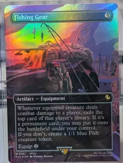 Fishing Gear 461 BORDERLESS FOIL-NM-Commander: Final Fantasy Foil - Image 1