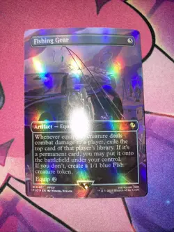 Fishing Gear 461 Borderless Foil Commander Final Fantasy Rare MTG FIC EN NM - Image 2