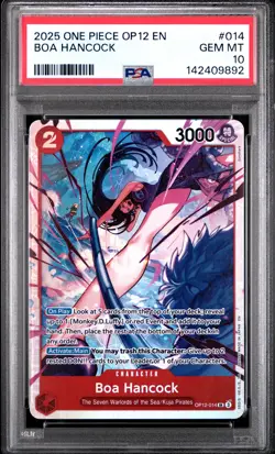 2025 ONE PIECE OP12-LEGACY OF THE MASTER #014 BOA HANCOCK PSA 10 - Image 1