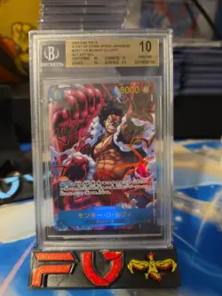 Monkey D. Luffy SEC ALT ART OP11-118 A Fist of Divine Speed One Piece Jap BGS 10 - Image 1