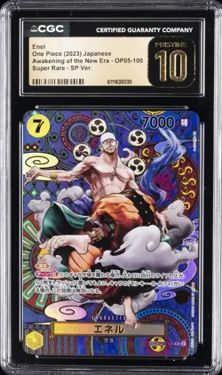 2023 ONE PIECE JPN AWAKENING OF THE NEW ERA SUPER RARE SP ENEL CGC 10 PRISTINE - Image 1