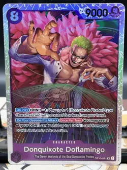 One Piece CCG Donquixote Doflamingo OP10-071 SR Royal Blood NM Condition - Image 1