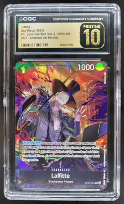 2025 ONE PIECE CCG LAFFITTE RARE ALT ART OP09-095 CGC 10 PRISTINE C PT - Image 1