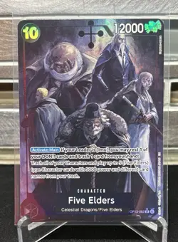 Five Elders (Alt Art) OP13-082 English Carrying His Will One Piece TCG - Image 1