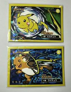 PIKACHU & RAICHU - Cracked Ice Holo- Flash Edition Safari 2025 - Pokemon - Image 1