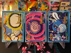 #60-62 Poliwag Poliwhirl Poliwrath Cracked Ice Holo Pokemon Safari 2025 Peru - Image 1