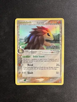 Sandslash 27/113 Ex Delta Species Reverse Holo Rare Stamped Pokemon Card 2005 - Image 1