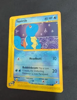Pokemon Squirtle Expedition Non-Holo Card 132/165 Nintendo E-Reader Vintage - Image 1