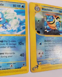 Pokemon Expedition 2002 Squirtle, Wartortle, Blastoise 132, 36/165 Non-Holo Card - Image 5