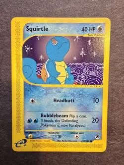 Pokemon Expedition Base Set Squirtle 132/165 Nm/Mint Non-Holo - Image 1