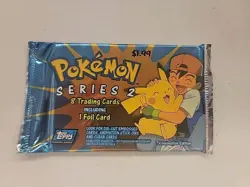 2000 Topps Pokemon TV Animation Edition Series 2 Sealed Pack - Image 1