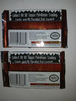 1999 Pokemon Topps TV Animation Edition 2 Packs Sealed - Image 3
