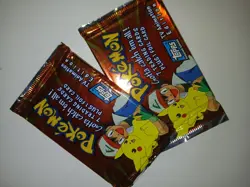 1999 Pokemon Topps TV Animation Edition 2 Packs Sealed - Image 4