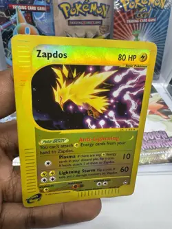 2002 Pokemon ZAPDOS Aquapolis Set HOLO REVERSE RARE Card 44/147 - Image 2