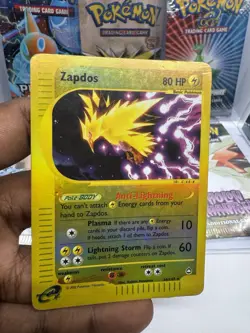 2002 Pokemon ZAPDOS Aquapolis Set HOLO REVERSE RARE Card 44/147 - Image 3