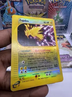 2002 Pokemon ZAPDOS Aquapolis Set HOLO REVERSE RARE Card 44/147 - Image 5