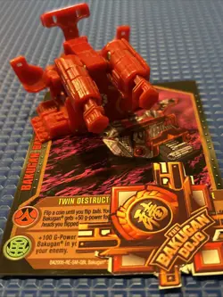 Bakugan Gundalian Invaders | Twin Destructor 🥉 Battle Gear | Spectra + Card - Image 2