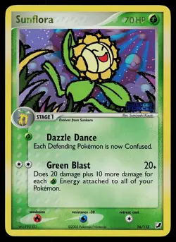 Pokemon Unseen Forces 16/115 Sunflora Pokemon Card Reverse Holo Stamped - Image 1