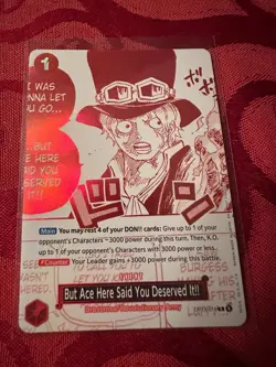 But Ace Here You OP13-019 3rd Anniversary Treasure Event Card English One Piece - Image 1