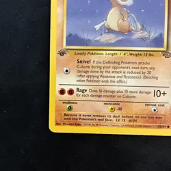 Pokemon TCG Cubone 1st Edition Jungle Card 50/64 EX - Image 5
