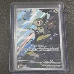 Axew 145/086 Pokemon TCG SV Black Bolt Illustration Rare Card - Image 1