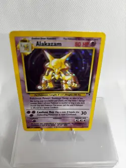 Pokemon Alakazam Holo Rare TCG Card 1/110 Near Mint, Legendary Collection - Image 2