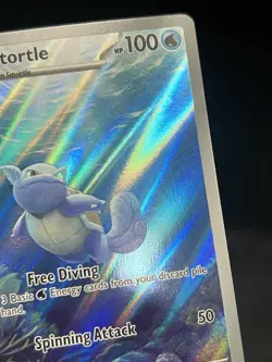 2023 Pokemon Scarlet & Violet 151 Wartortle Illustration Rare 171/165 TCG Card. - Image 2