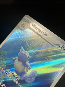 2023 Pokemon Scarlet & Violet 151 Wartortle Illustration Rare 171/165 TCG Card. - Image 3