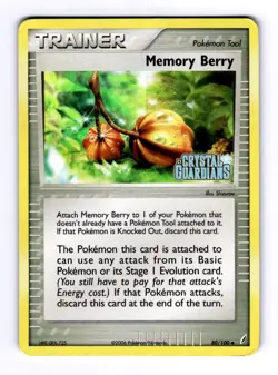 Memory Berry Crystal Guardians #80 (2006) Uncommon Reverse Holo LP Pokemon - Image 1